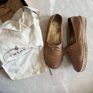 Prada Tan Espadrilles Size 37.5
